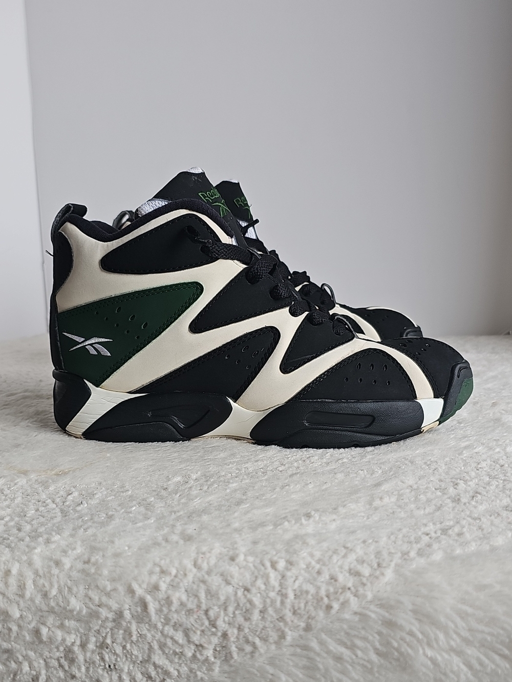 Reebok Kamikaze I Mid Seattle SuperSonics Black White Racing Green 7.5 V60362